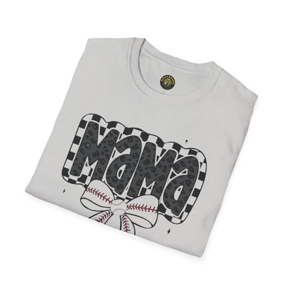 MAMA Baseball Bow Softstyle T-Shirt