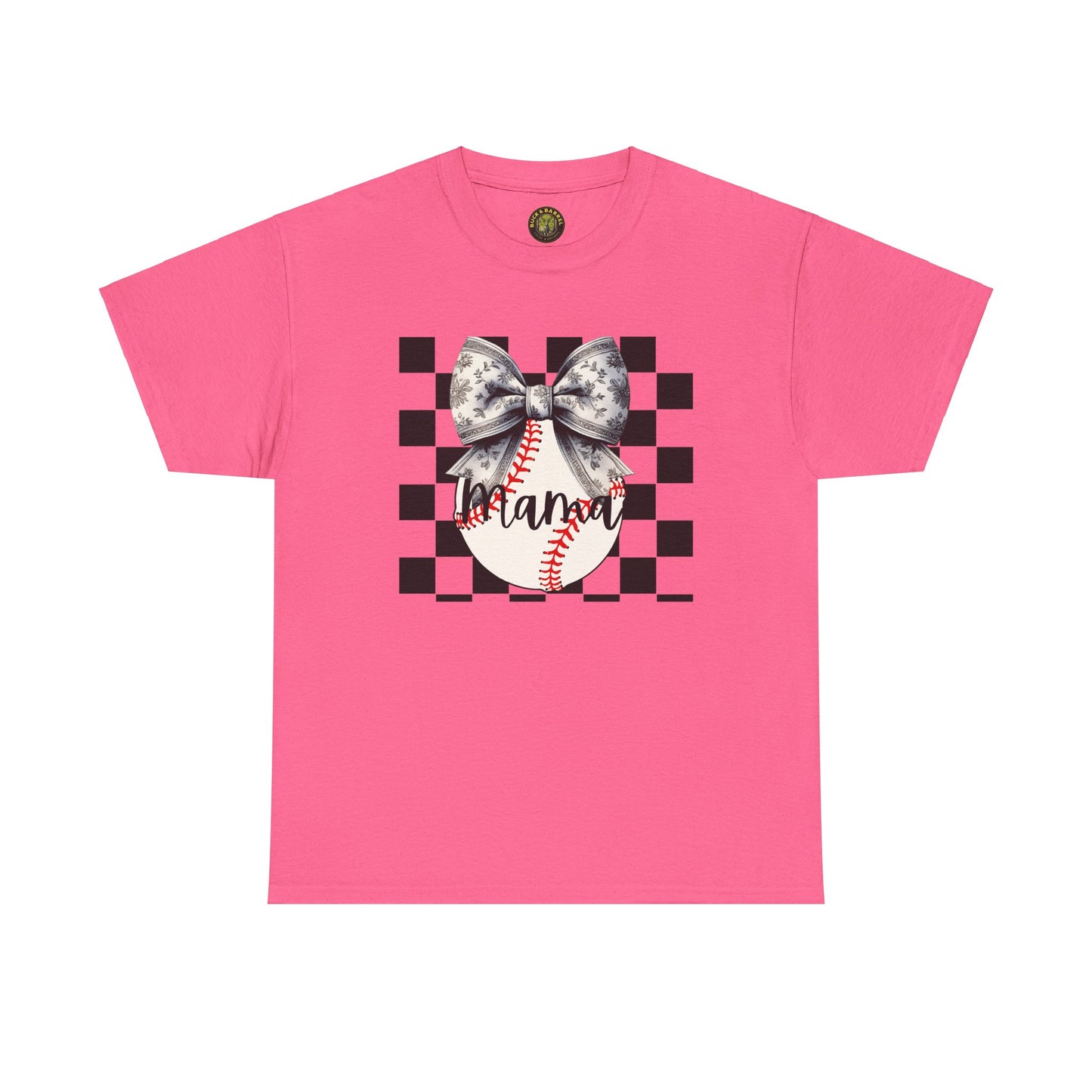 MAMA Baseball Bow Heavy Cotton Tee