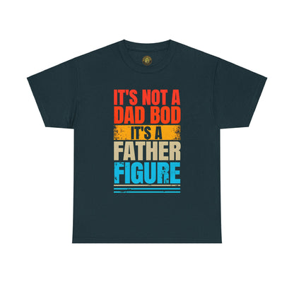 Father Figure Unisex Heavy Cotton Tee - Fun Dad Bod Graphic Tee