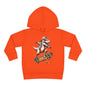 Skateboarding Dino Toddler Fleece Hoodie - Fun and Comfy Kids Apparel