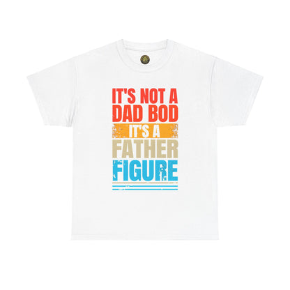 Father Figure Unisex Heavy Cotton Tee - Fun Dad Bod Graphic Tee