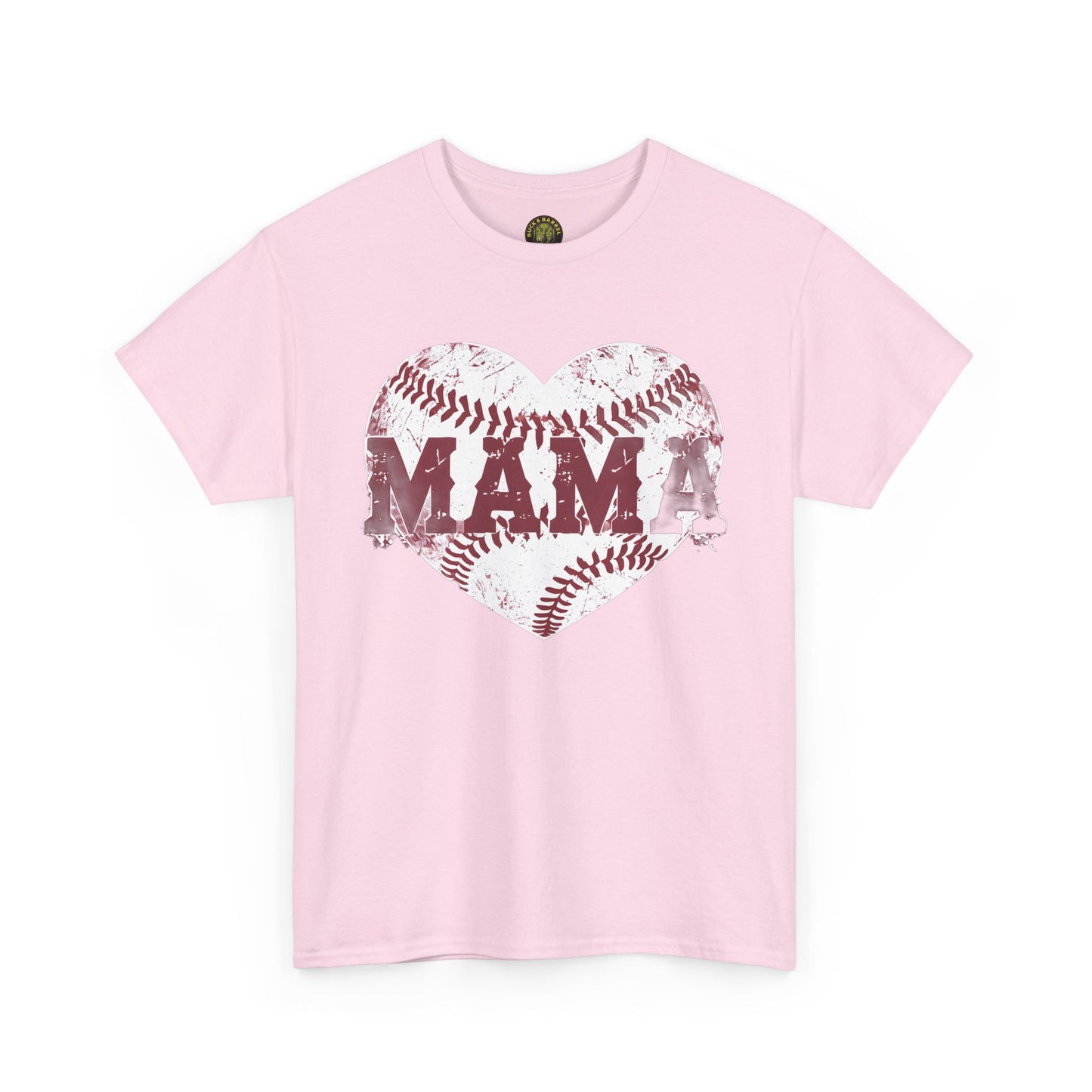 MAMA Baseball heart Unisex Heavy Cotton Tee