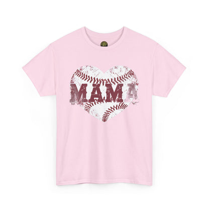 MAMA Baseball heart Unisex Heavy Cotton Tee