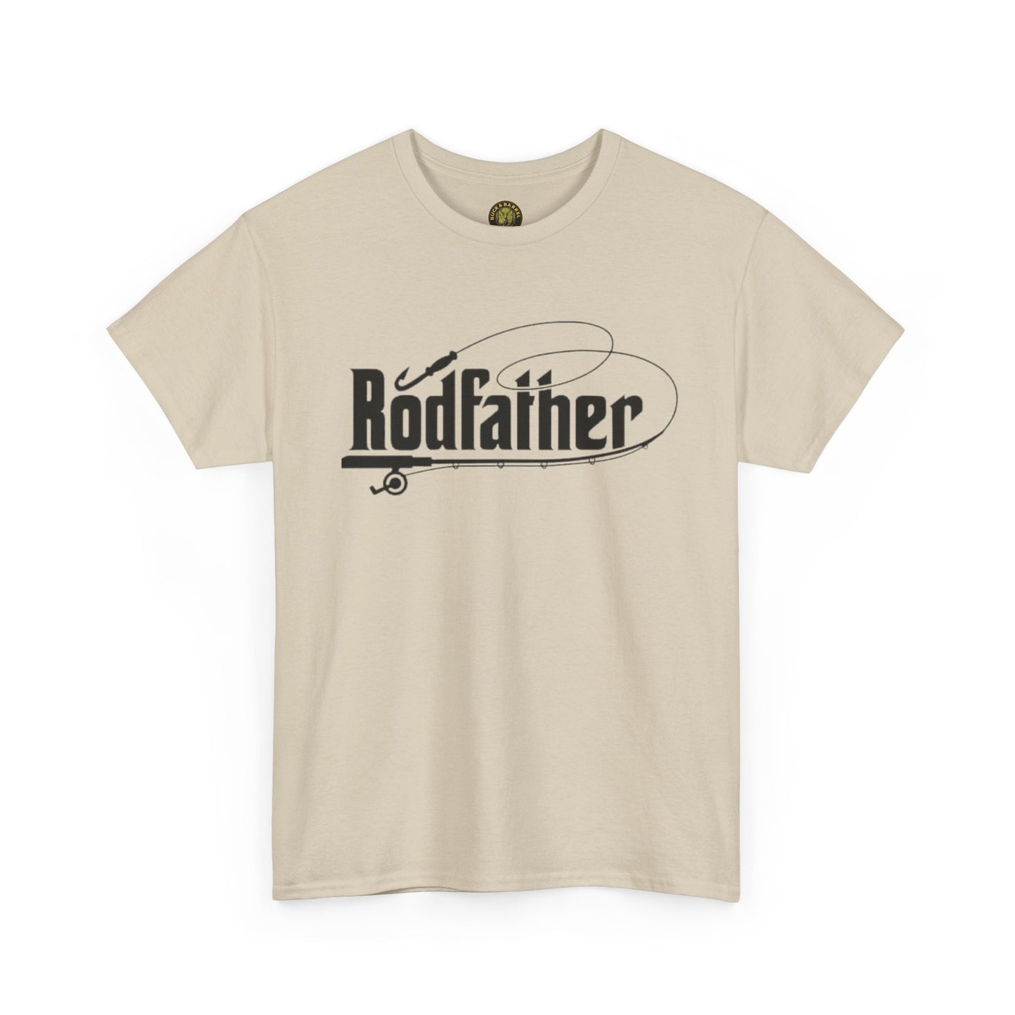 RodFather Fishing Tee - Unisex Heavy Cotton T-Shirt for Anglers