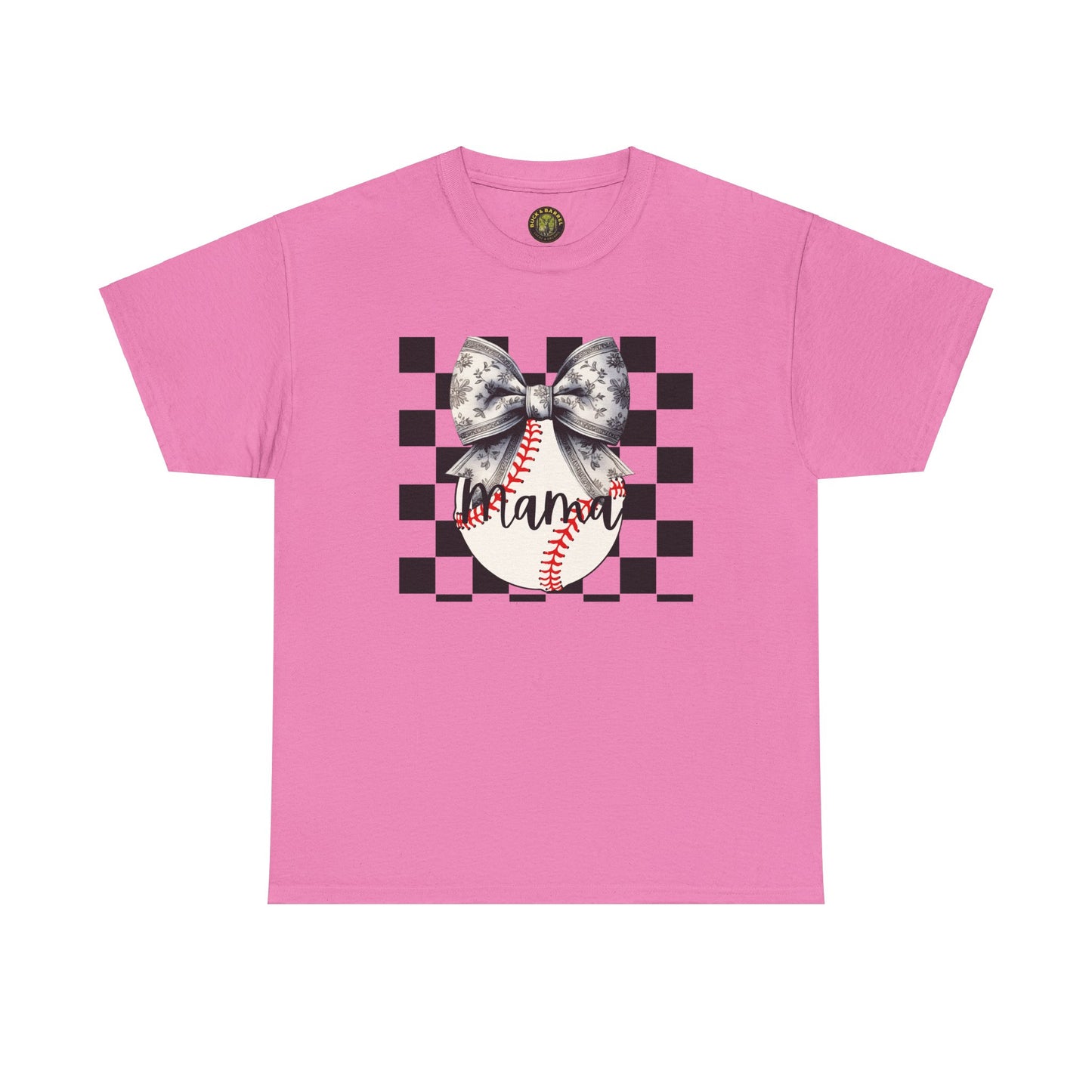 MAMA Baseball Bow Heavy Cotton Tee