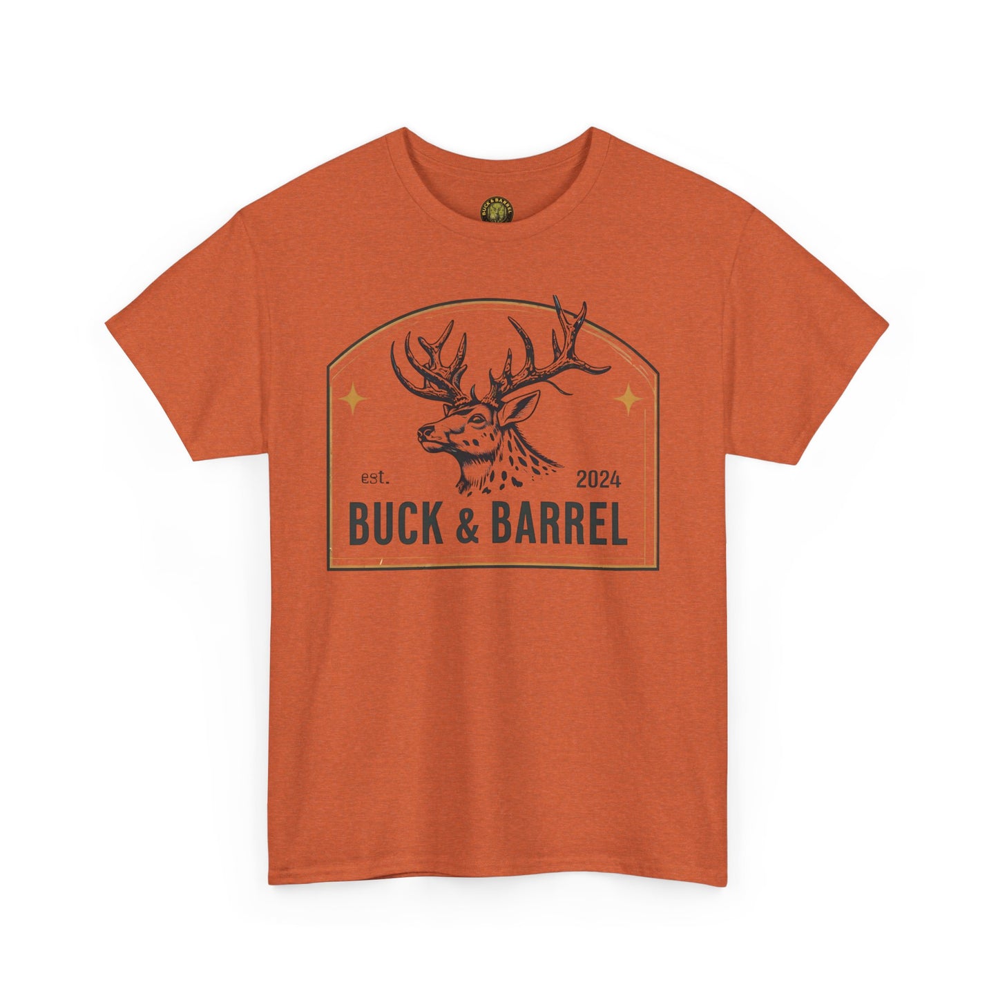 Buck & Barrel Unisex Heavy Cotton Tee - Perfect for Outdoors Enthusiasts