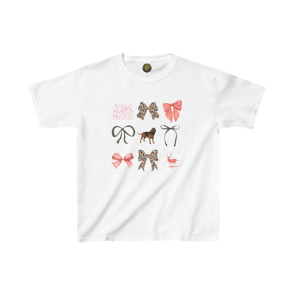 Cute Bow & Animal Kids Tee - Heavy Cotton™ T-Shirt for Young Fashionistas