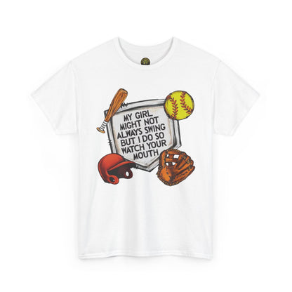 My girl softball Cotton Tee