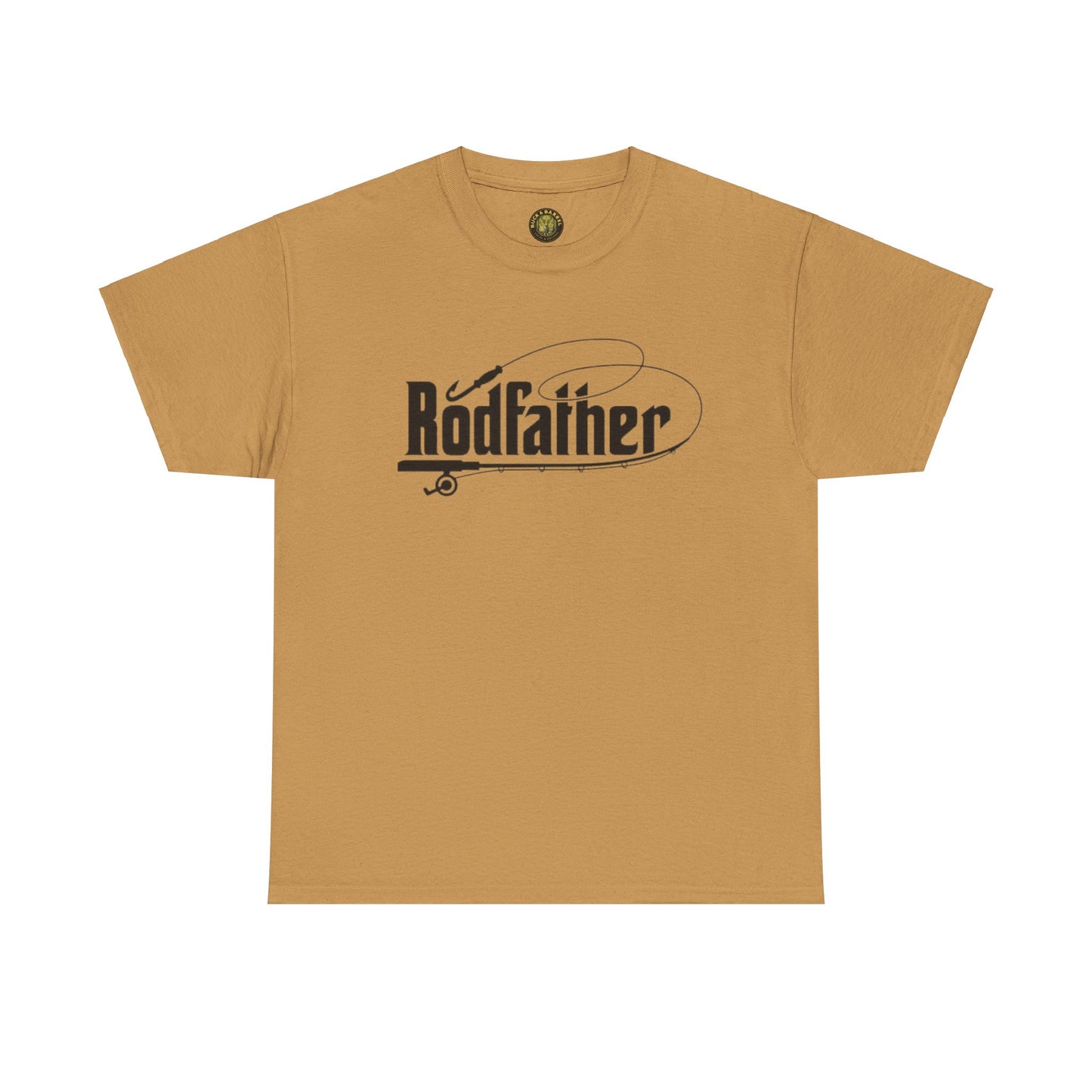 RodFather Fishing Tee - Unisex Heavy Cotton T-Shirt for Anglers