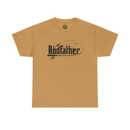 RodFather Fishing Tee - Unisex Heavy Cotton T-Shirt for Anglers