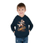 Skateboarding Dino Toddler Fleece Hoodie - Fun and Comfy Kids Apparel