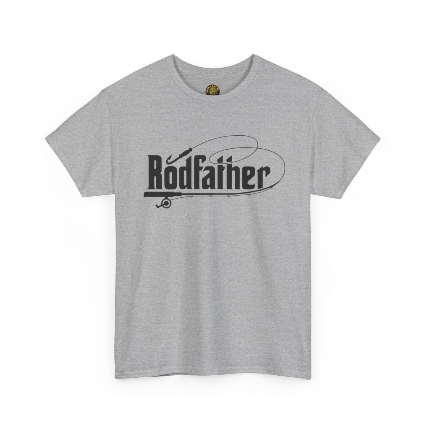 RodFather Fishing Tee - Unisex Heavy Cotton T-Shirt for Anglers