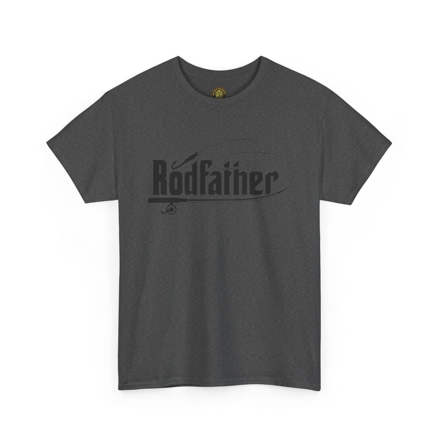 RodFather Fishing Tee - Unisex Heavy Cotton T-Shirt for Anglers