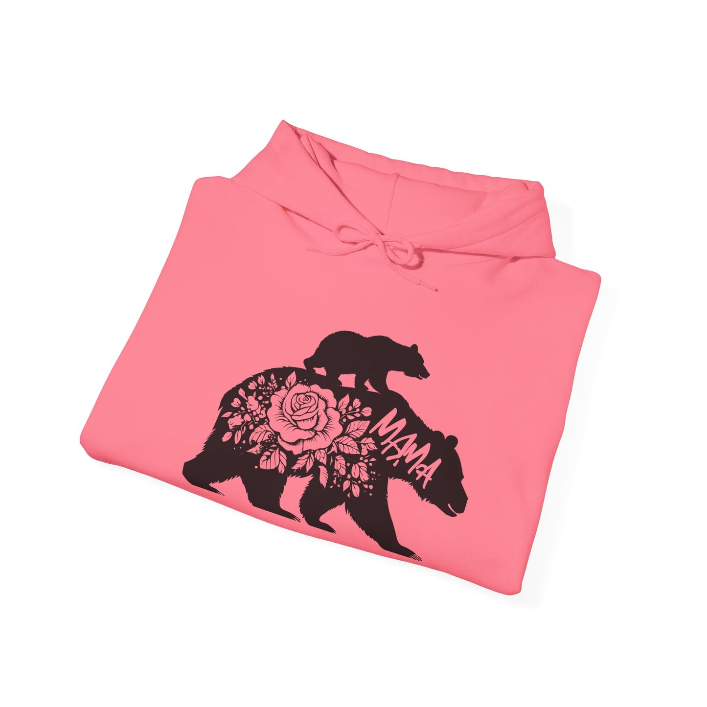 Mama Bear Floral Sweatshirt | Unisex Heavy Blend™ Hooded Sweatshirt for Nature Lovers