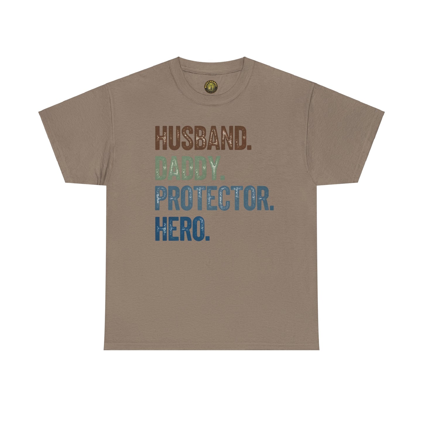 Husband Daddy Protector Hero Unisex Heavy Cotton Tee