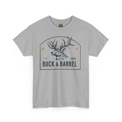 Buck & Barrel Unisex Heavy Cotton Tee - Perfect for Outdoors Enthusiasts