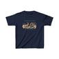 Kids Heavy Cotton Tee - "In Spring We Strut, In Fall We Rut" - Fun Wildlife Design