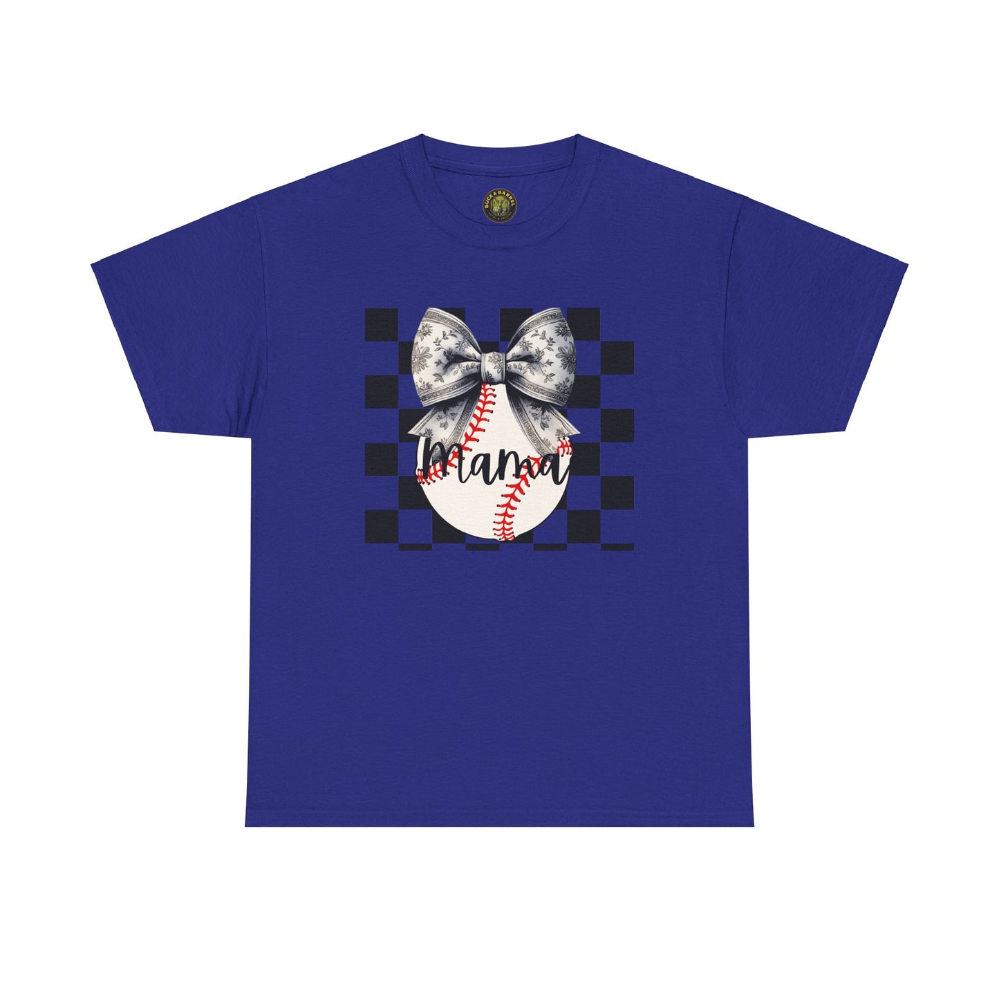 MAMA Baseball Bow Heavy Cotton Tee