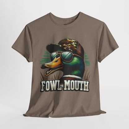 Fowl Mouth Duck Graphic Unisex Heavy Cotton Tee