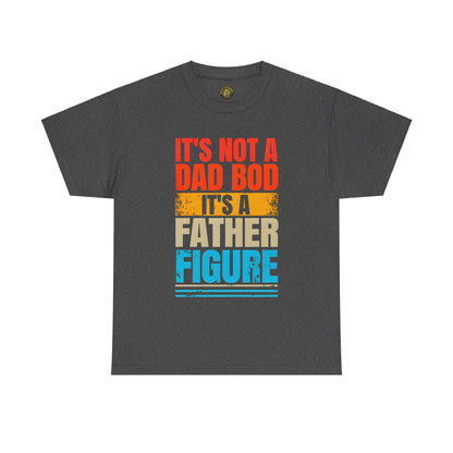 Father Figure Unisex Heavy Cotton Tee - Fun Dad Bod Graphic Tee