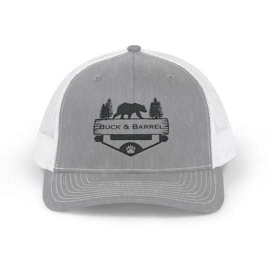 Rustic Buck & Barrel Snapback Trucker Cap for Outdoors Enthusiasts