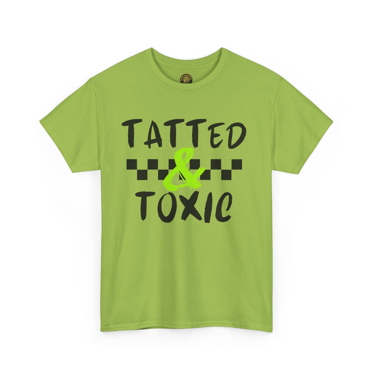 Unisex Heavy Cotton Tee - 'Tatted & Toxic' Graphic Shirt for Bold Style