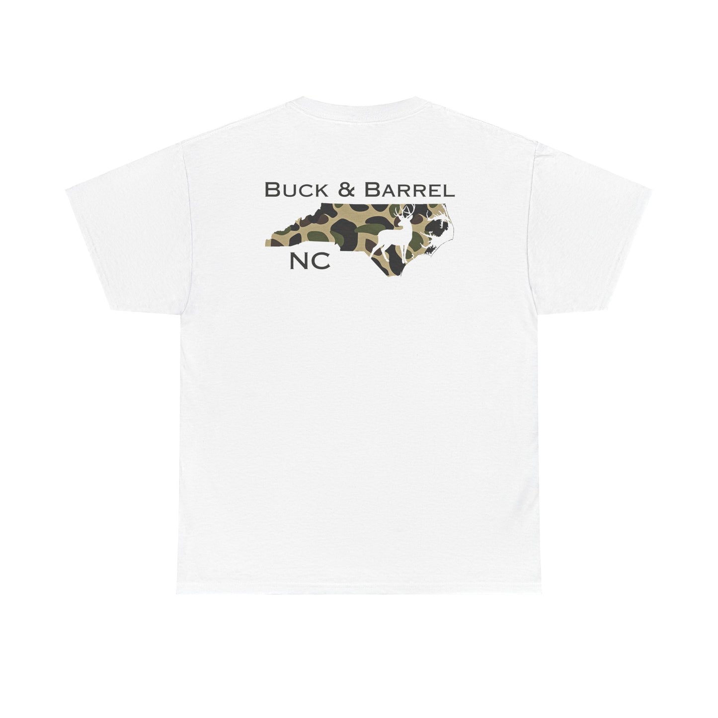 NC DEER heavy cotton Tee - Buck & Barrel NC Design