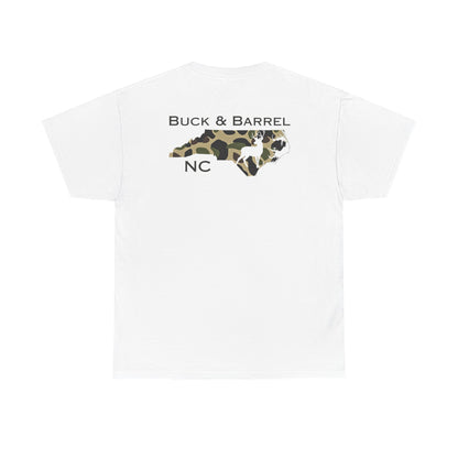 NC DEER heavy cotton Tee - Buck & Barrel NC Design