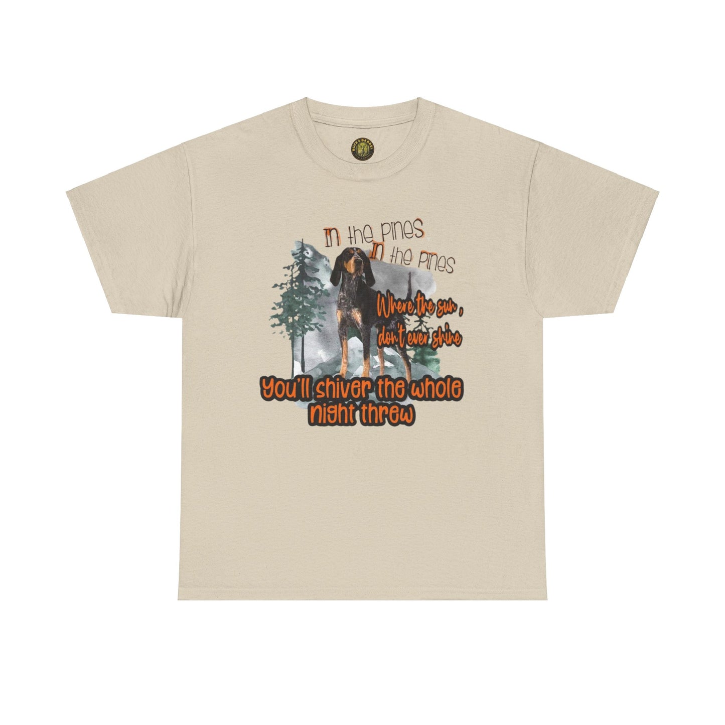 Unisex Heavy Cotton Tee - 'In the Pines' Graphic Shirt - Perfect for Campers and Nature Lovers