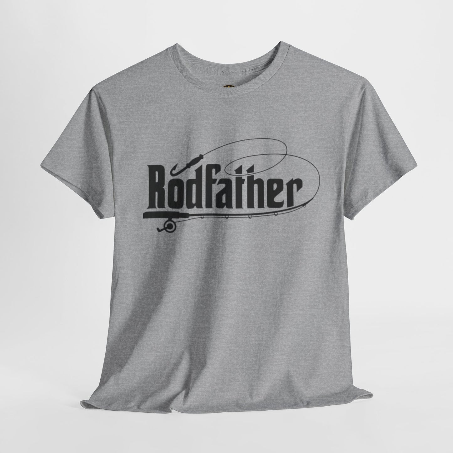 RodFather Fishing Tee - Unisex Heavy Cotton T-Shirt for Anglers