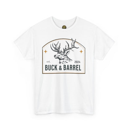 Buck & Barrel Unisex Heavy Cotton Tee - Perfect for Outdoors Enthusiasts