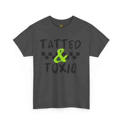 Unisex Heavy Cotton Tee - 'Tatted & Toxic' Graphic Shirt for Bold Style