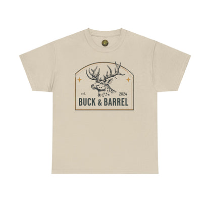 Buck & Barrel Unisex Heavy Cotton Tee - Perfect for Outdoors Enthusiasts