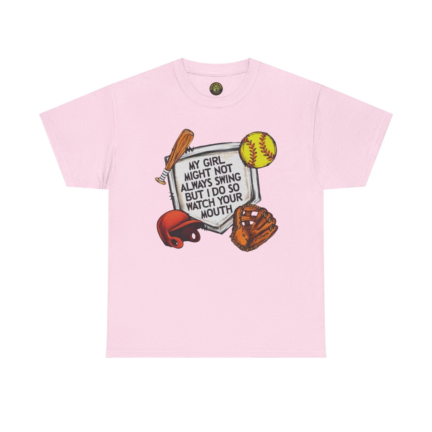 My girl softball Cotton Tee