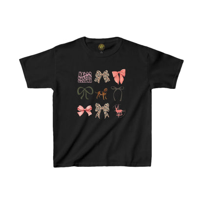 Cute Bow & Animal Kids Tee - Heavy Cotton™ T-Shirt for Young Fashionistas