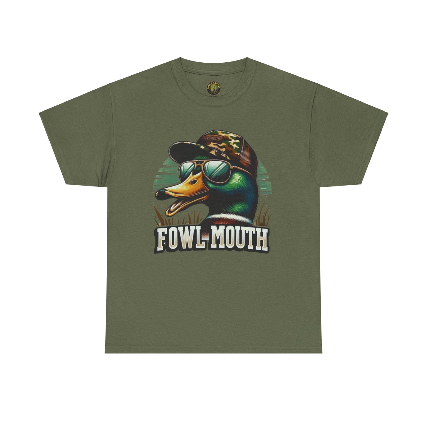 Fowl Mouth Duck Graphic Unisex Heavy Cotton Tee