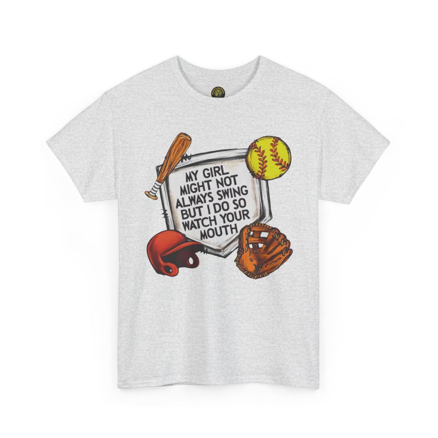 My girl softball Cotton Tee