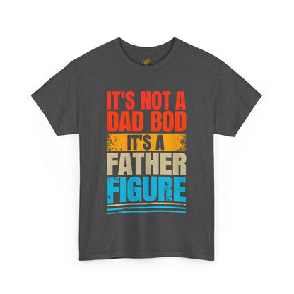 Father Figure Unisex Heavy Cotton Tee - Fun Dad Bod Graphic Tee