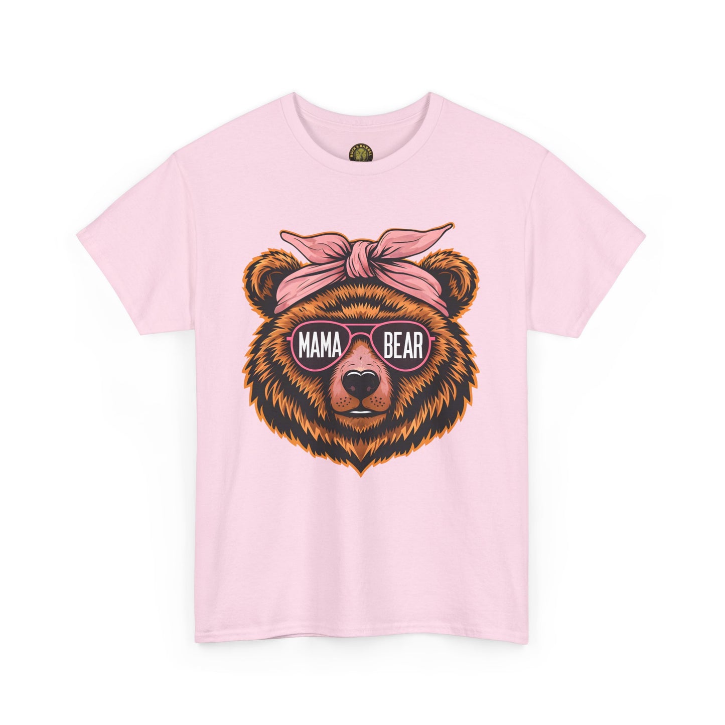 Mama Bear Unisex Heavy Cotton Tee - Cute Graphic T-Shirt for Moms