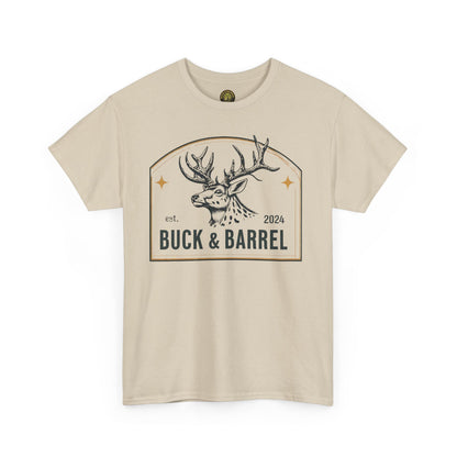 Buck & Barrel Unisex Heavy Cotton Tee - Perfect for Outdoors Enthusiasts