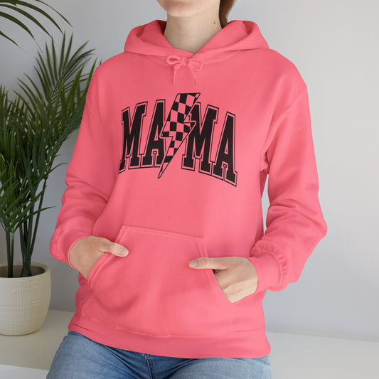 Lightning Bolt 'MAMA' Unisex Heavy Blend Hoodie - Cozy & Stylish Gift for Moms