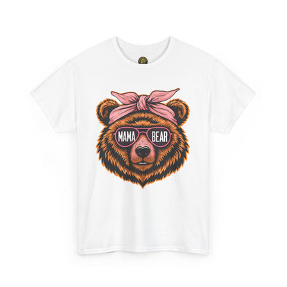 Mama Bear Unisex Heavy Cotton Tee - Cute Graphic T-Shirt for Moms