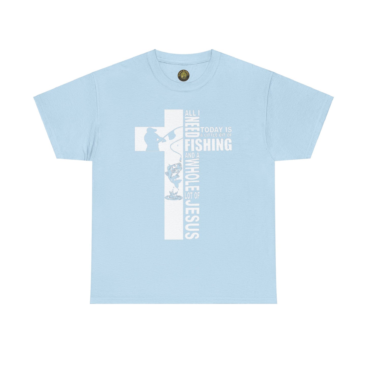 Fishing and Faith Unisex Heavy Cotton Tee - Perfect for Outdoors Lovers