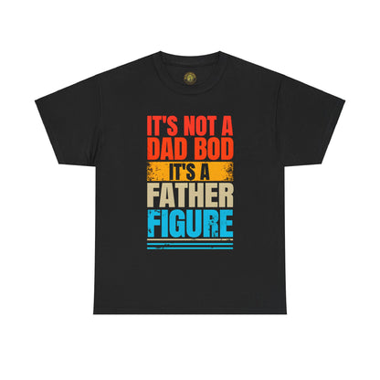 Father Figure Unisex Heavy Cotton Tee - Fun Dad Bod Graphic Tee