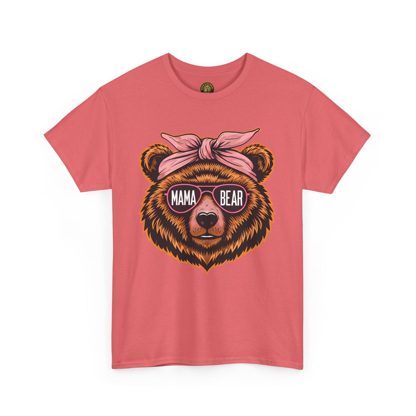 Mama Bear Unisex Heavy Cotton Tee - Cute Graphic T-Shirt for Moms