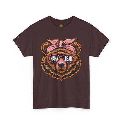 Mama Bear Unisex Heavy Cotton Tee - Cute Graphic T-Shirt for Moms