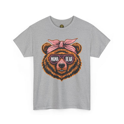 Mama Bear Unisex Heavy Cotton Tee - Cute Graphic T-Shirt for Moms