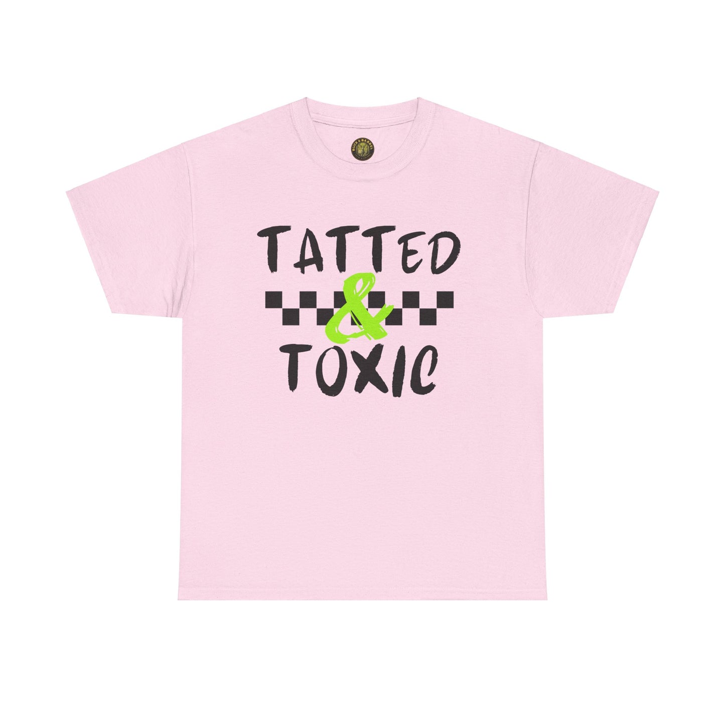 Unisex Heavy Cotton Tee - 'Tatted & Toxic' Graphic Shirt for Bold Style