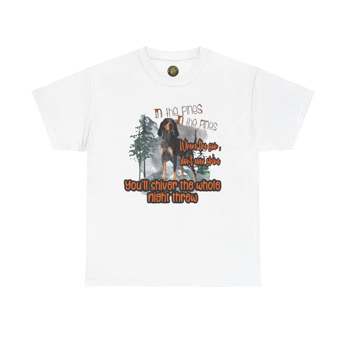 Unisex Heavy Cotton Tee - 'In the Pines' Graphic Shirt - Perfect for Campers and Nature Lovers