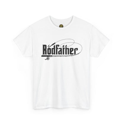 RodFather Fishing Tee - Unisex Heavy Cotton T-Shirt for Anglers